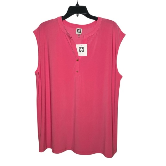 Anne Klein Pink Sleeveless Top sz 2X - Picture 1 of 4